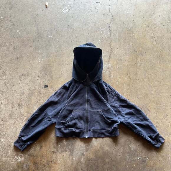 Lululemon Tops - Lululemon Scuba Oversized Full-Zip Hoodie, Navy Blue, Womens Size XS/S